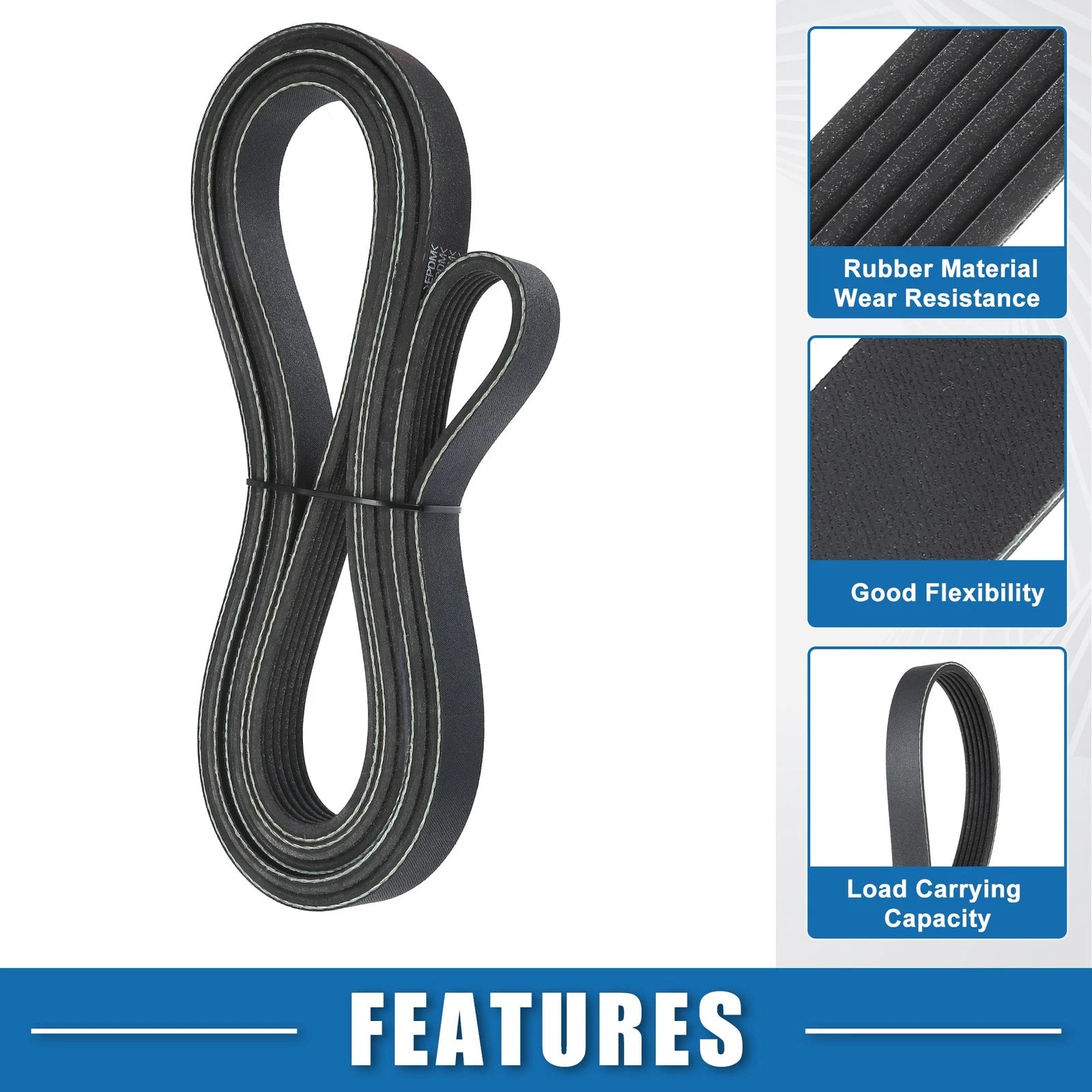 Serpentine Belt V-Ribbed Replacement for Audi A6 Quattro (2009–2011)