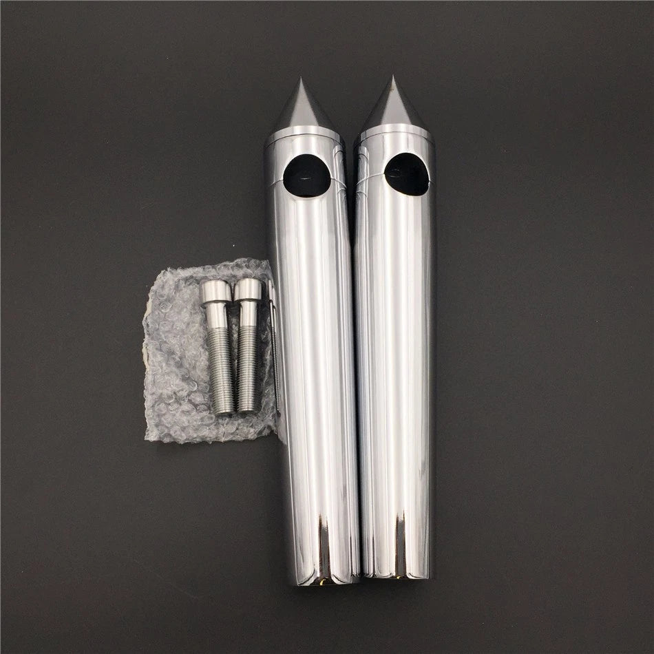 Chrome Motorcycle Risers for 1" Handlebars (8" Rise)