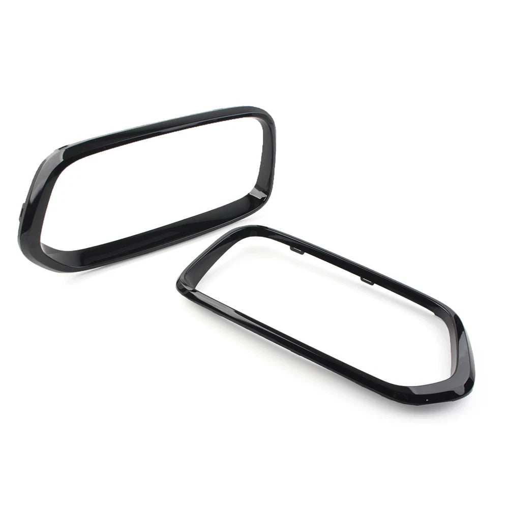 Pair of Black Front Bumper Grille Frame Covers for BMW X2 F39 (2018–2021)