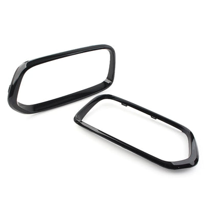 Pair of Black Front Bumper Grille Frame Covers for BMW X2 F39 (2018–2021)