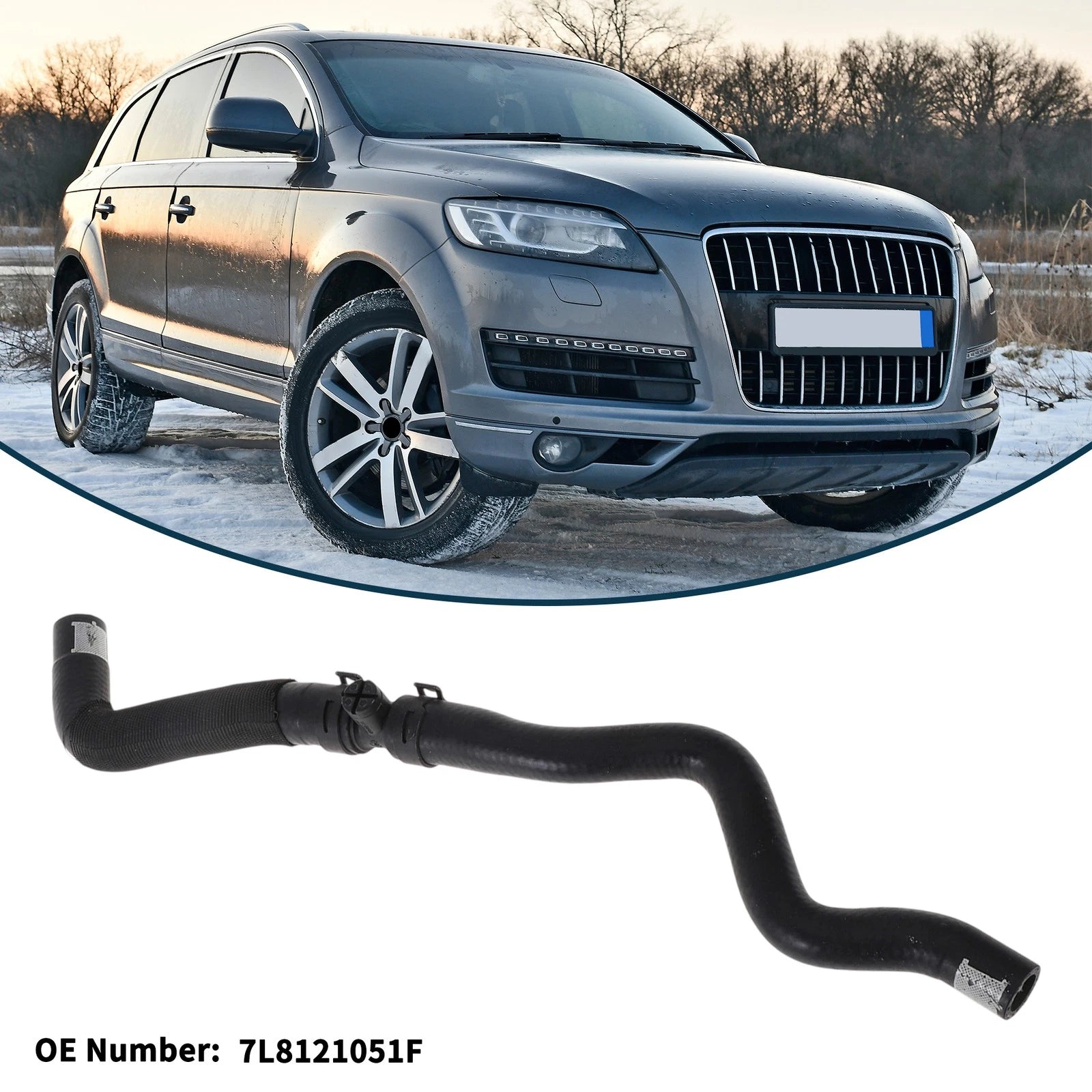 Radiator Hose Coolant Pipe Replacement for Audi Q7 3.0L (2011–2015)