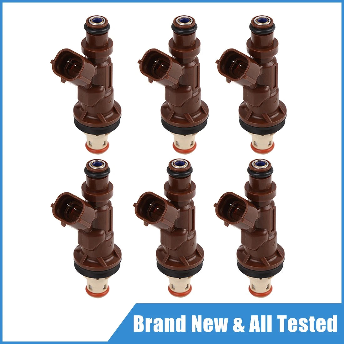 Fuel Injector Nozzle Replacement for Toyota Tacoma Tundra 4Runner 3.4L V6 (6)