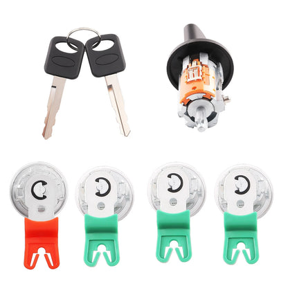 Ignition Lock Cylinder Door Lock Set & 2 Keys for Ford E150 E250 E350 (1997–2020)