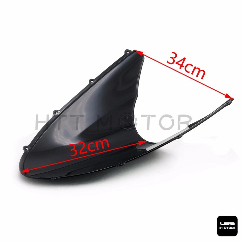 Double Bubble Windscreen for Ducati 848 1098 1198 (2008–2015) Black