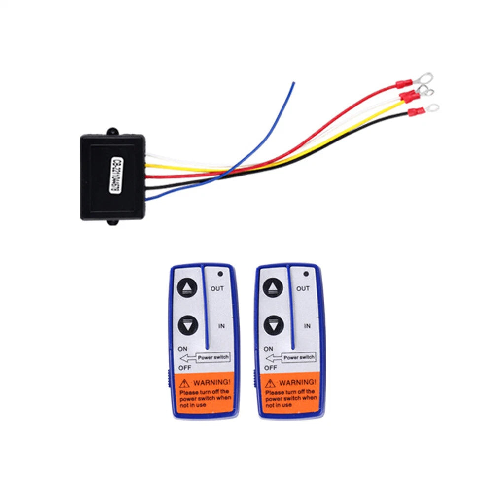 12V 250A Wireless Remote Winch Solenoid Relay Contactor Kit for ATV (5000-7000 lbs)
