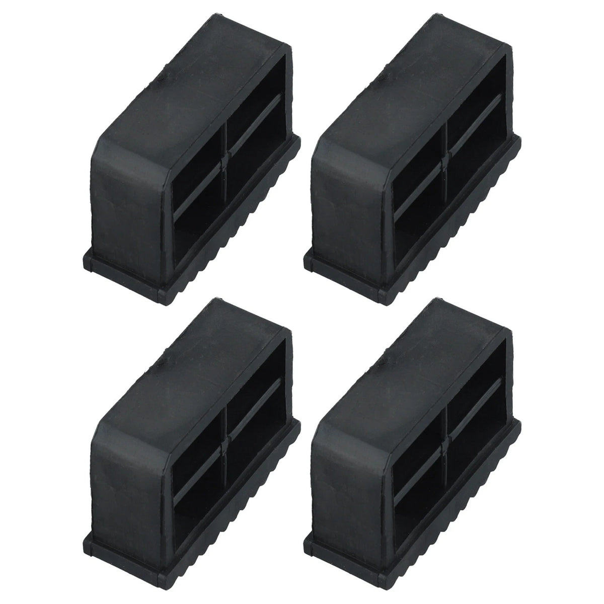 Set of 4 Rubber Non-Slip Ladder Leg Covers for Safe Climbing Experience