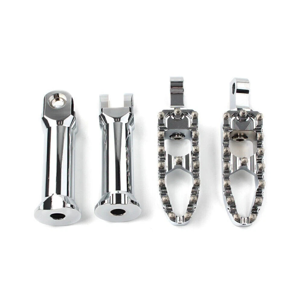 Chrome Footpegs Mount Assembly for Harley Softail Slim Fat Bob Low Rider (2018–2020)