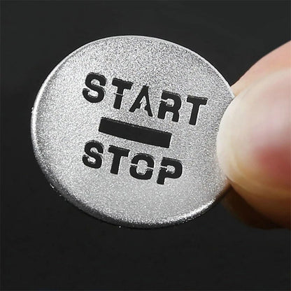 1pc Aluminum Alloy Silver Start Stop Button Cover Kit For Jaguar XF 2008-2015