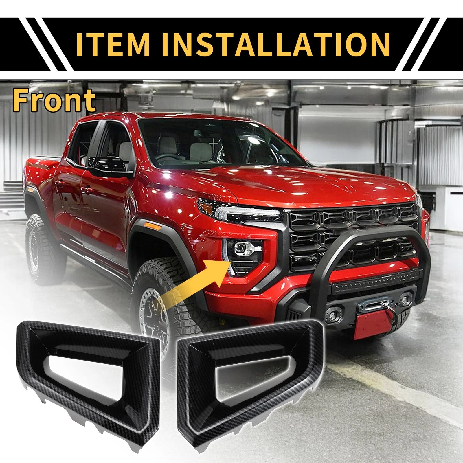 Front Side Bumper Grille Cover Replacement for Chevy Colorado (2023–2024)