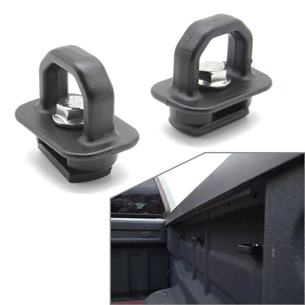 2Pcs Tie Down Anchors Hooks for Chevy Silverado Black