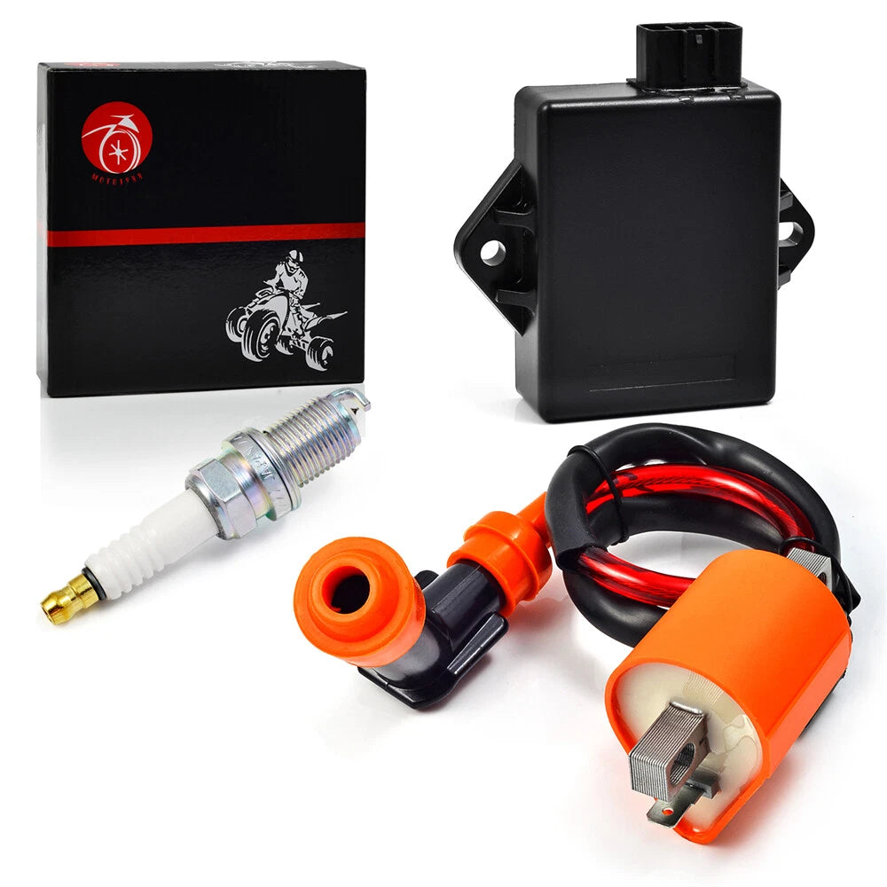 Ignition Coil CDI Spark Plug for Polaris Trail Boss 330 2003–2012, 325 2000–2002 ATP 330