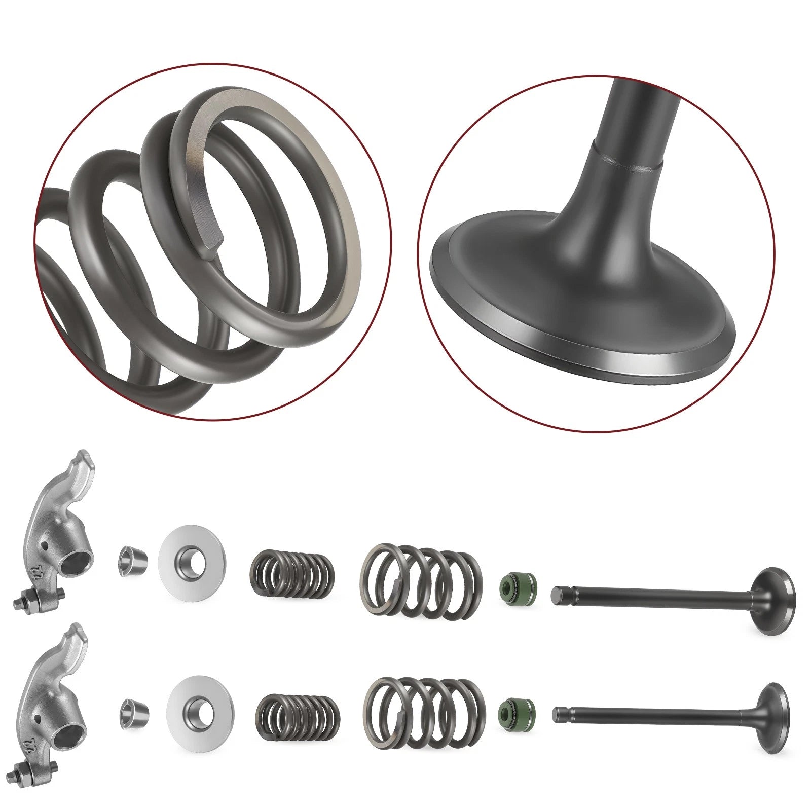 Engine Intake Exhaust Valves & Rocker Arm for Honda XR100R XR80R (1986–2003)
