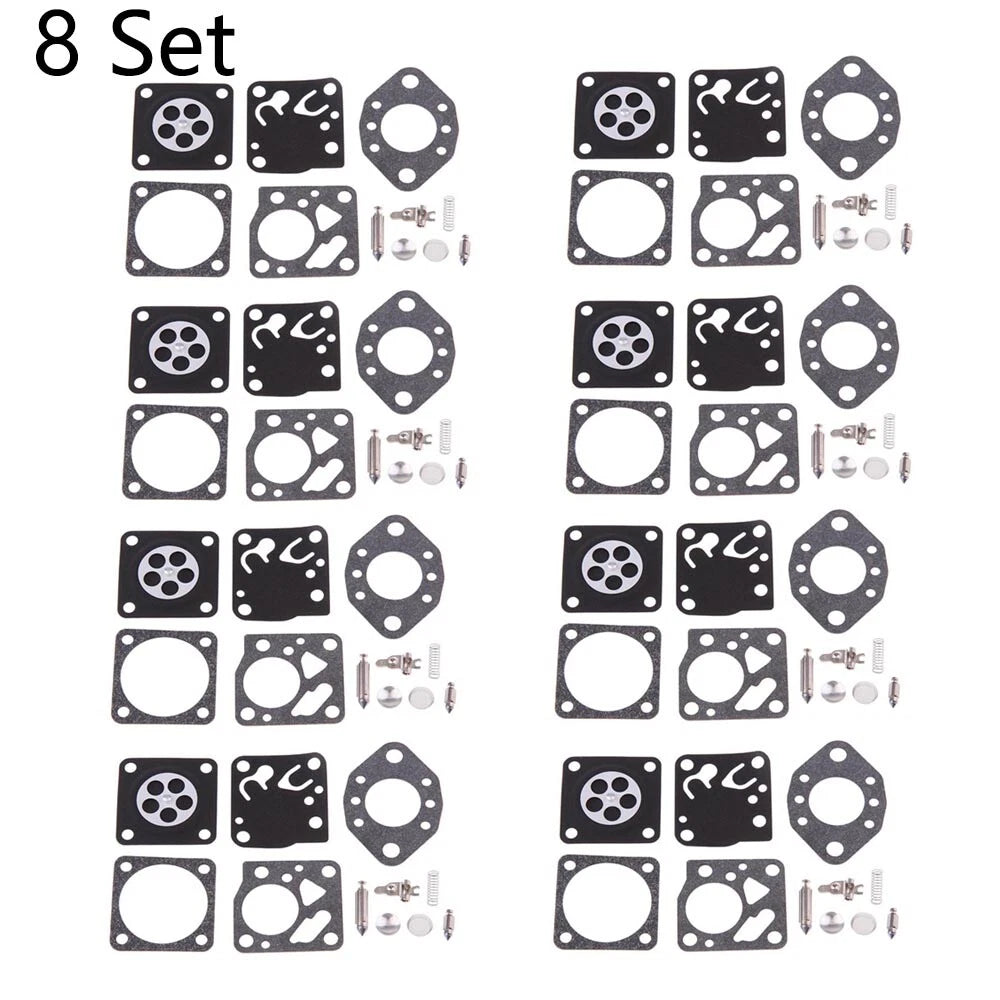 Set of 8 Carburetor Kits for Stihl 020 024 028 (RK-13HU RK-14HU)