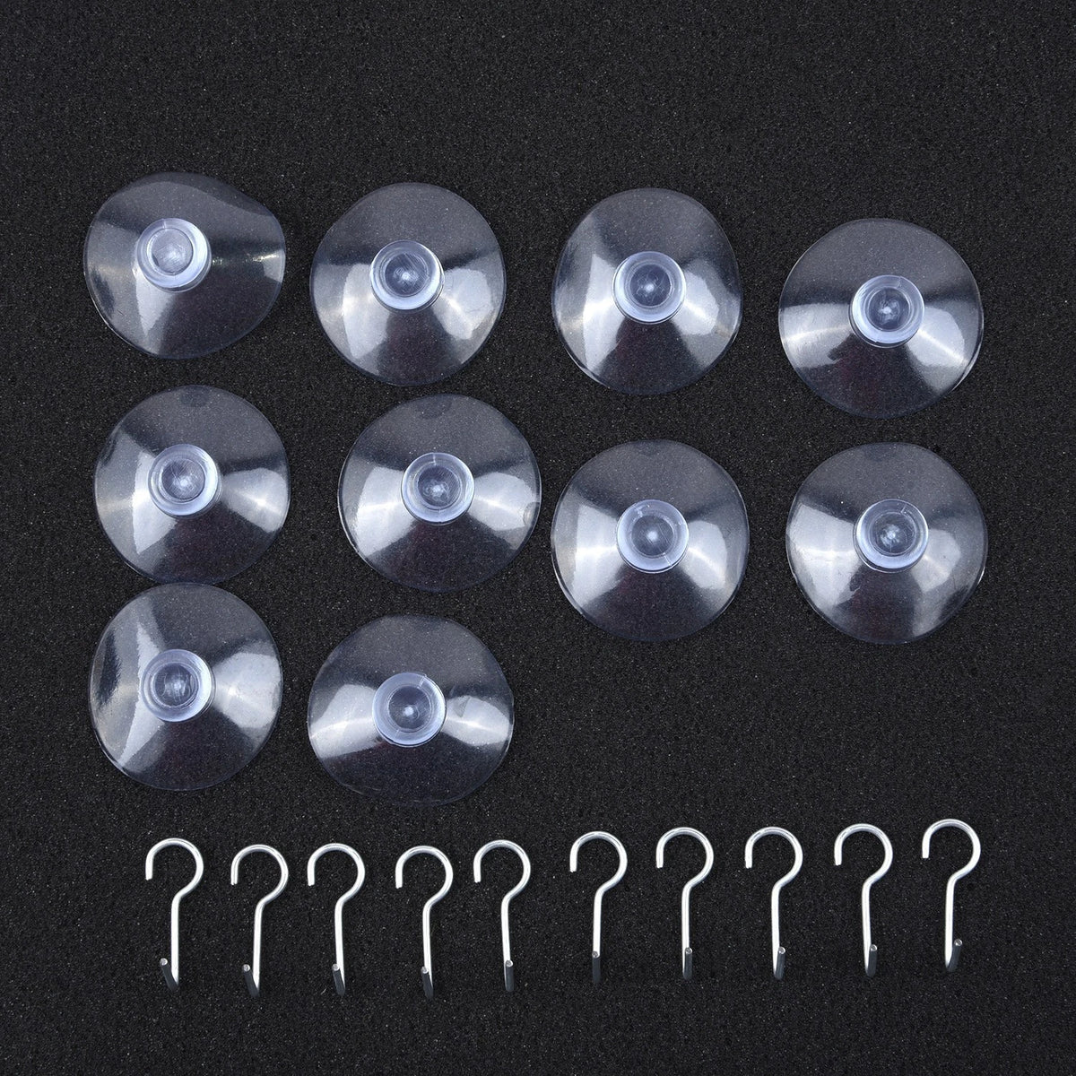 10pk Window Suction Cup Hooks 40mm for Hanging Tools