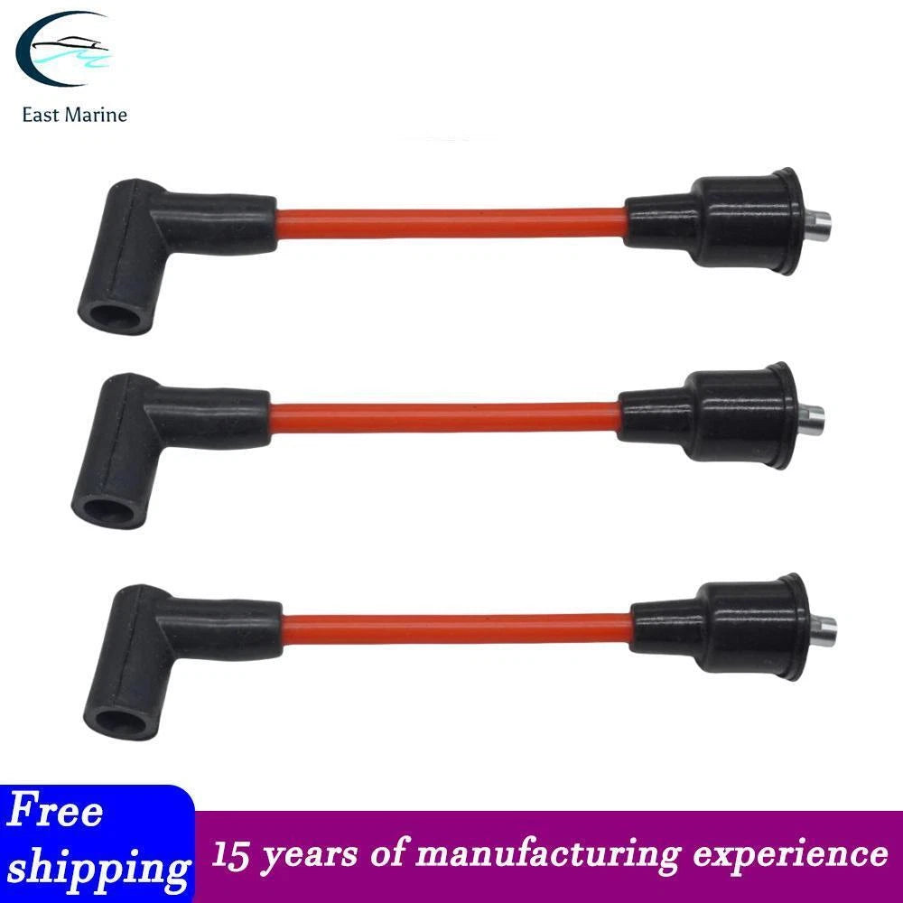 3X 7 Inch OutBoard Spark Plug Wire for Chrysler Force (Replace 18-8819-1)