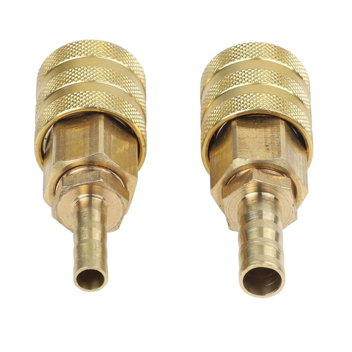 2X Brass 6mm 8mm Tire Valve Connector Quick Connect Clip for Car Pump
