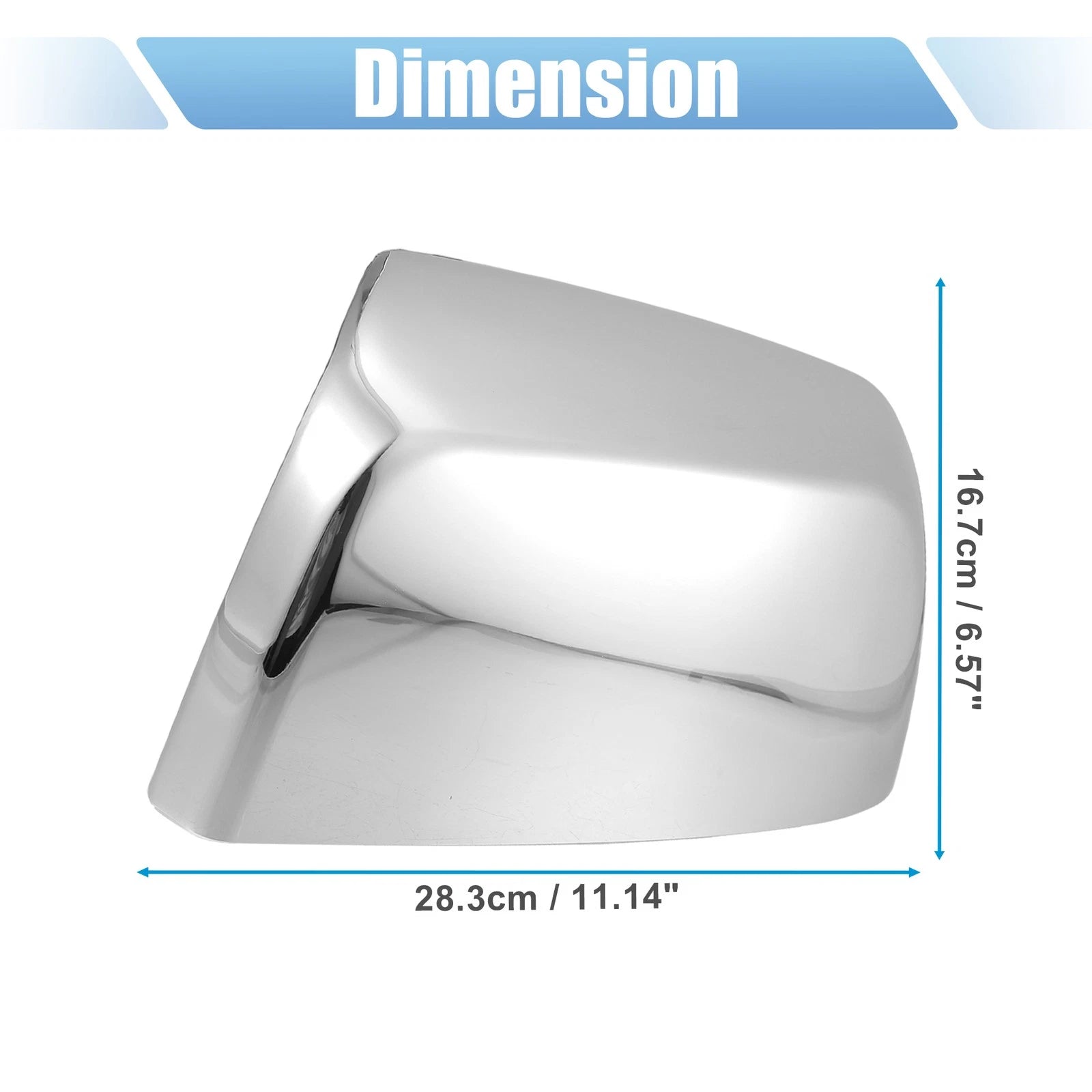 Chrome Mirror Cover Upper Half Pair for Chevrolet (2007–2014)