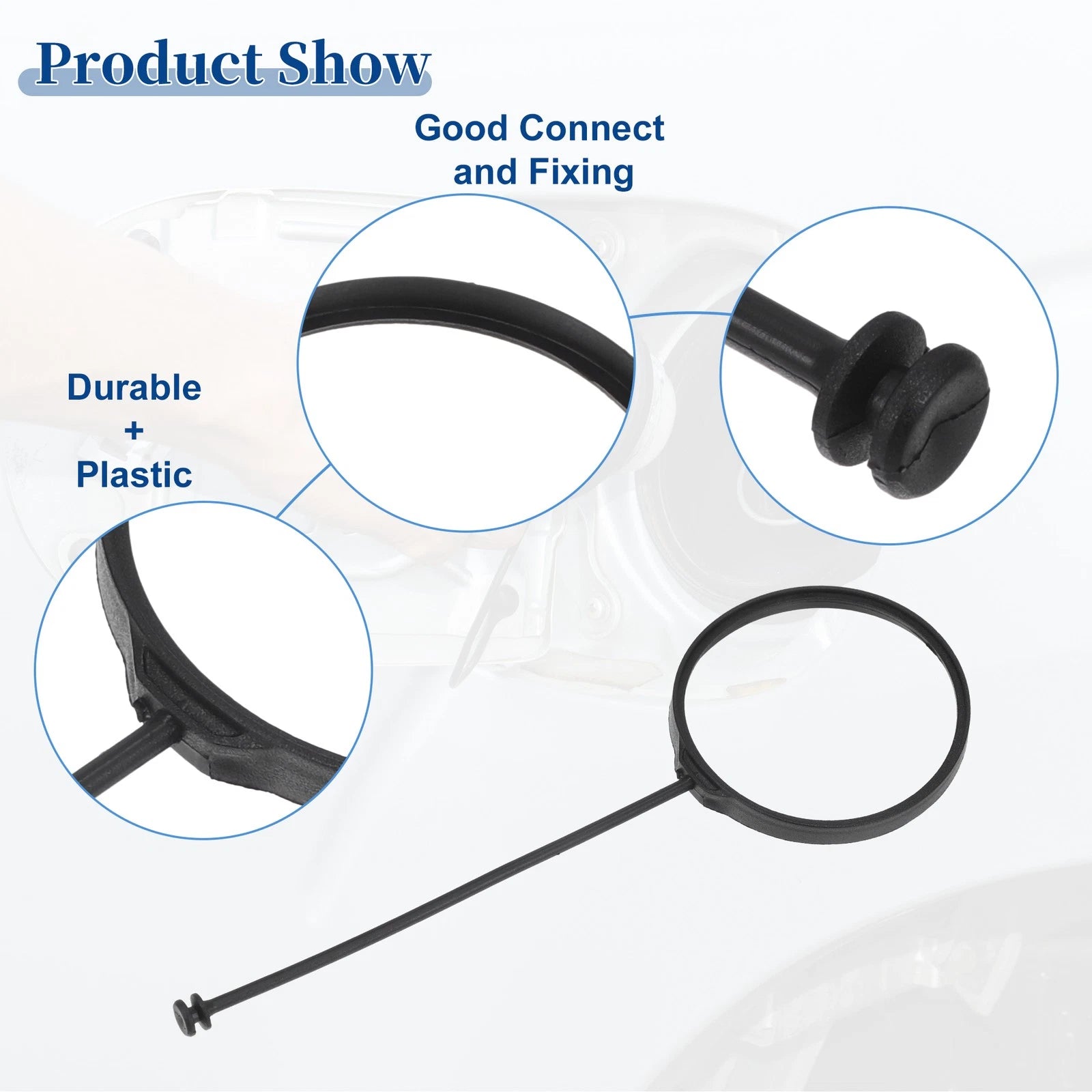 2 Pcs Fuel Tank Cap Tether Rope Replacement for BMW X6 (2008–2018)