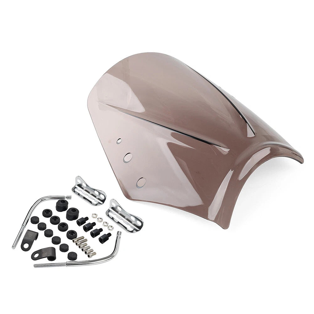 1x Tan Universal Motorcycle Windshield Deflector