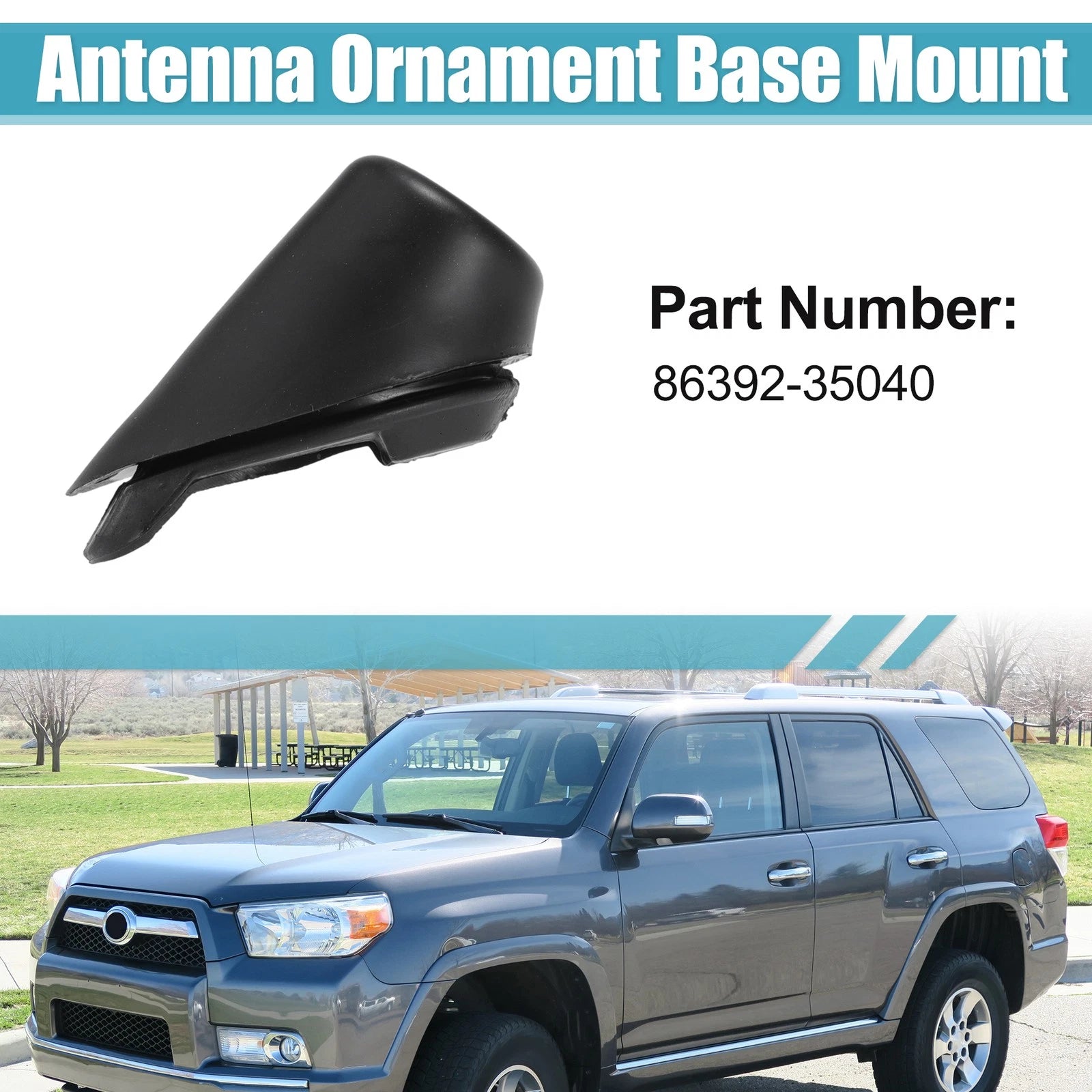 Car Antenna Ornament Base Mount Replacement for Toyota 4Runner (2010–2014)