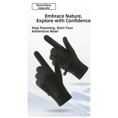 Waterproof Winter Gloves for Running - Windproof, Touchscreen Compatible