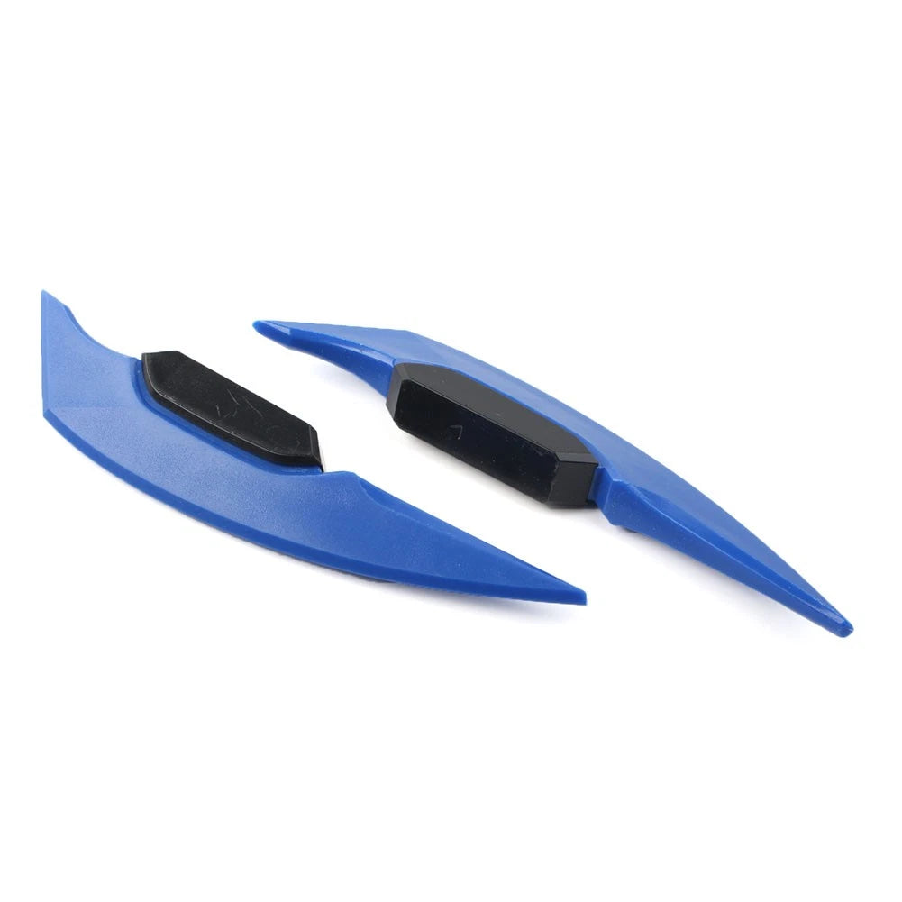 Fairing Winglets Side Siler Deflector Air Wing Kit for Universal Pair Motor Blue