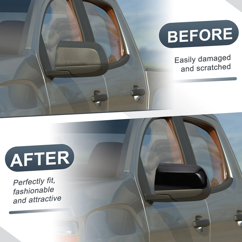 Left Side Rearview Mirror Cover Cap Gloss Black for Chevrolet Colorado (2015–2021)