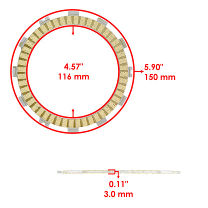 Clutch Friction Plates and Gasket Kit for Honda TRX450R (2006–2009)
