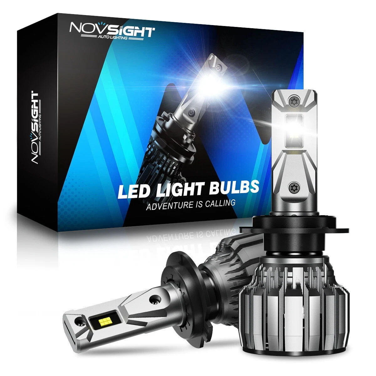 2X H7 LED Headlight Bulbs for 6500K High Low Beam