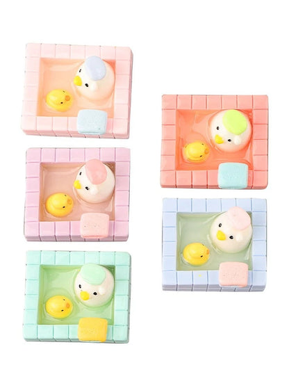 Set of 5 Cartoon Duck Decorations for DIY Projects