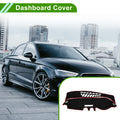 Dash Cover Mat Sun Protector Pad for Audi A3 (2014–2020) Black Red