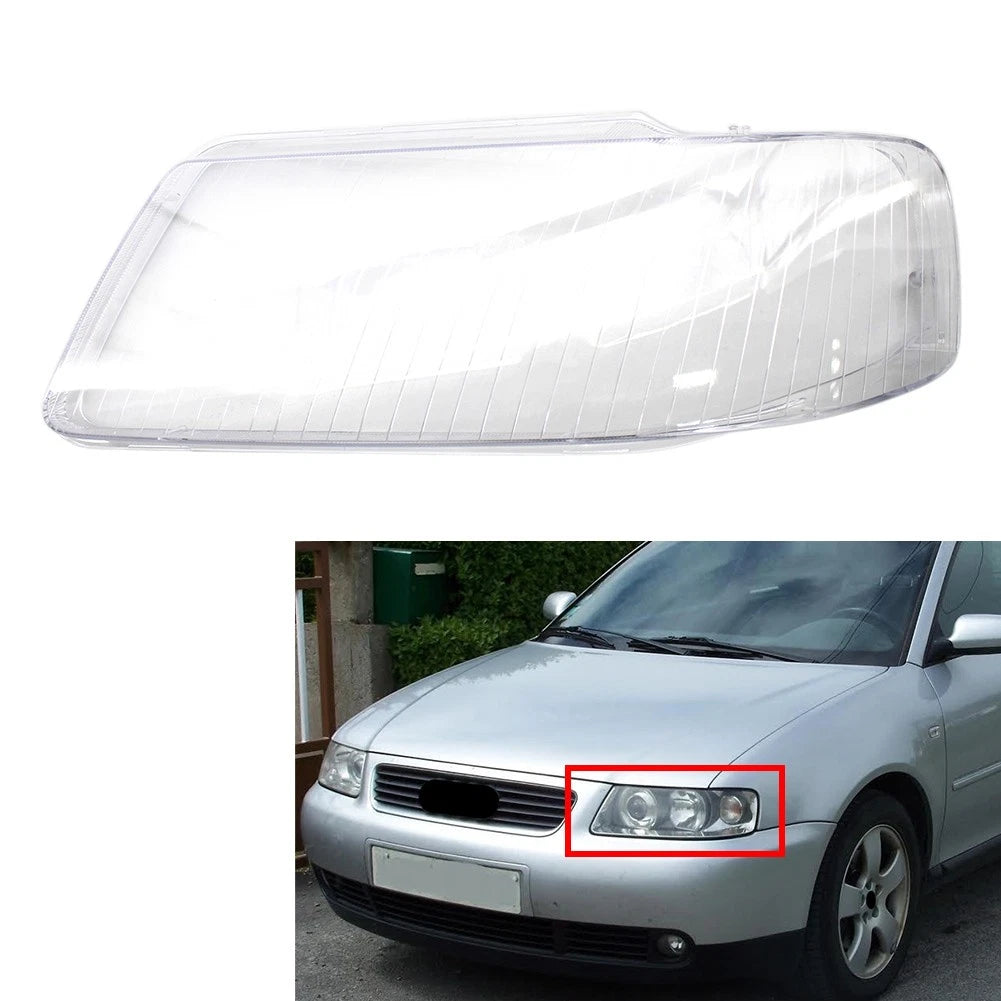 Headlight Lens Cover Left for Audi A3 (2001–2003) - Transparent