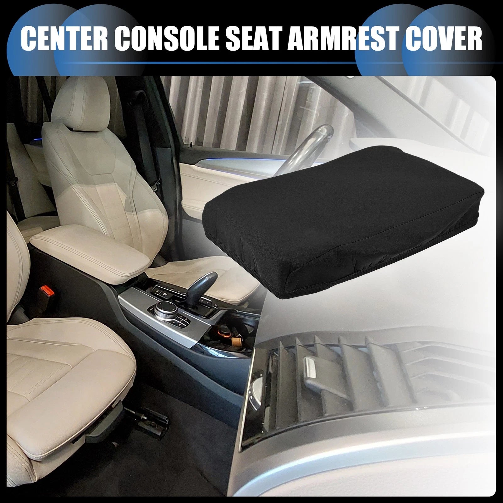 Armrest Protector Cover Pad Neoprene Black for BMW X3 (2011–2023)