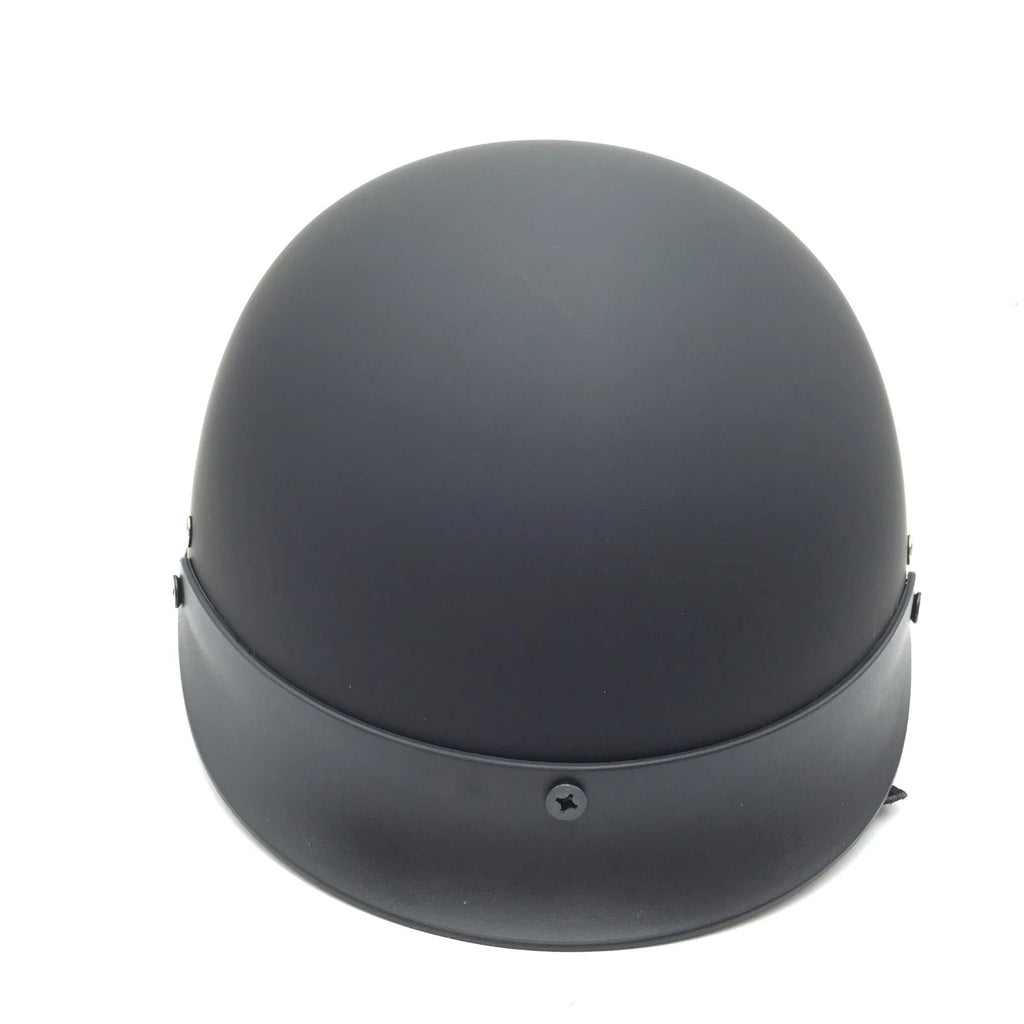 X Large DOT Motorcycle Scooter Half Face Crash Helmet Matte Black