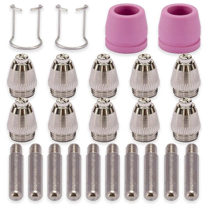 24PCS Plasma Cutter Torch Tip Kit SG55 AG60 WSD60 for CUT60SP LGK 60