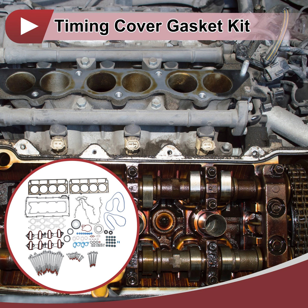 Timing Cover Gasket Kit Replacement for Chevrolet Tahoe (2002–2011) Set