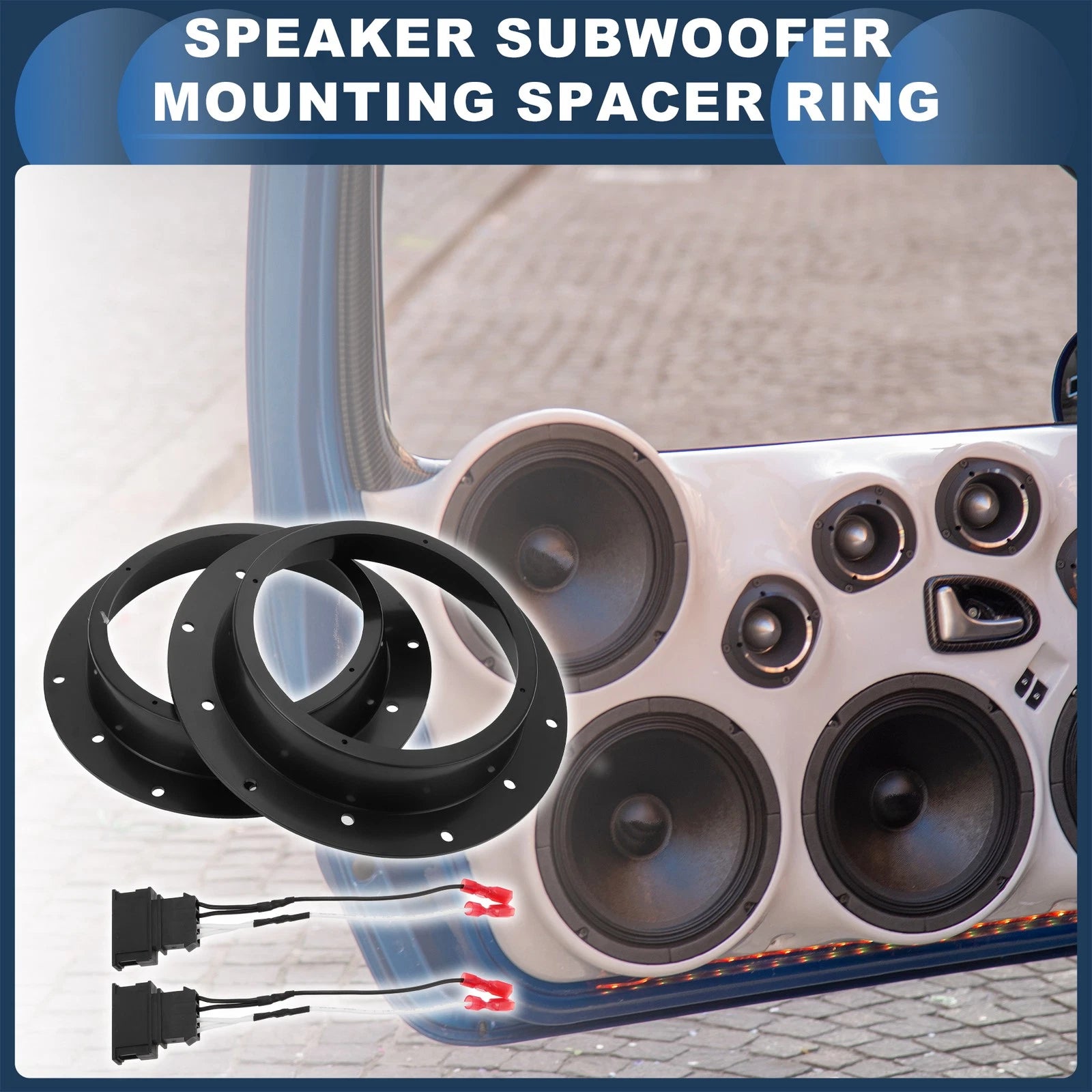 Tweeter Speaker Spacer Adapter Set for Volkswagen CADDY 2 (2004–2020)