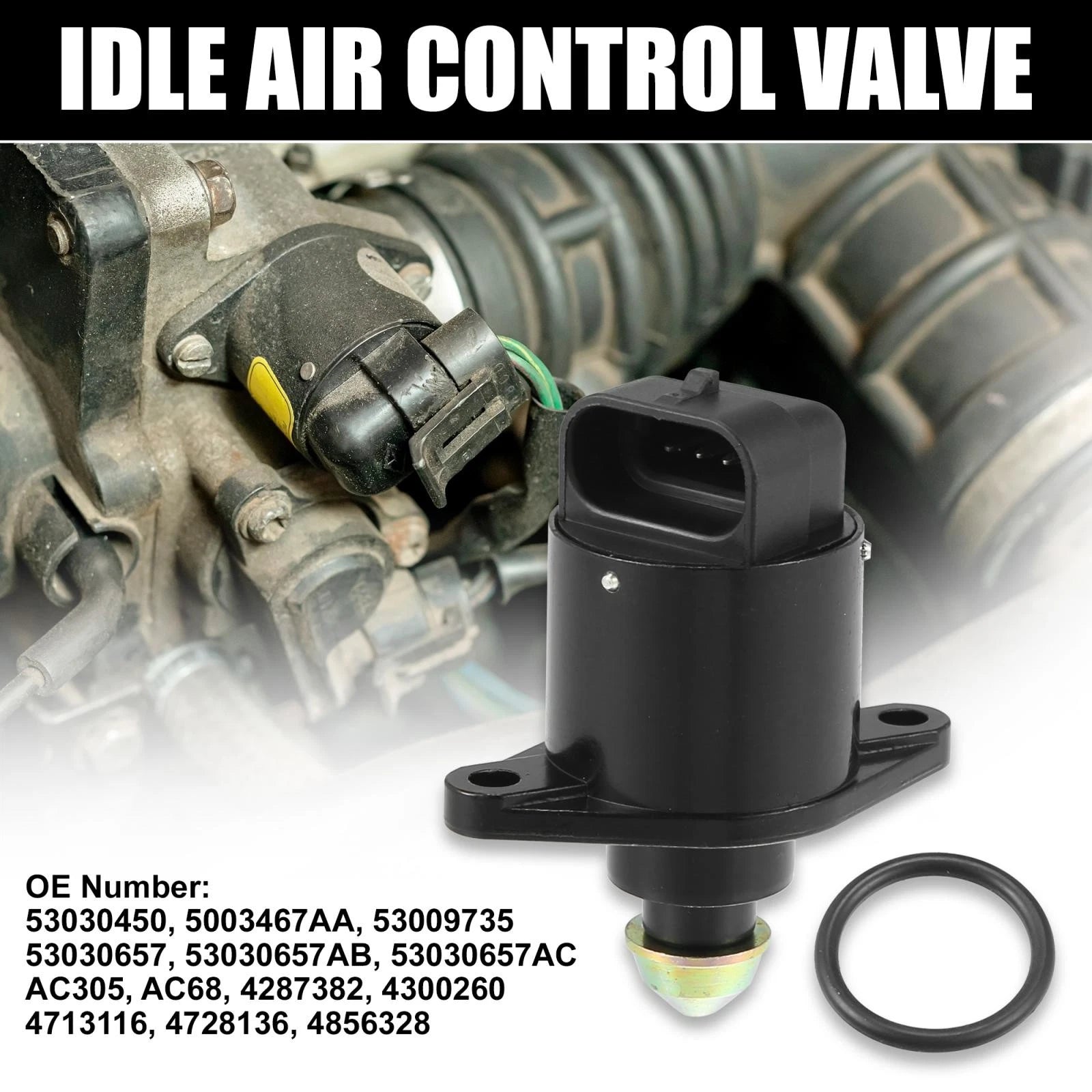Idle Air Control Valve Replacement with Gasket for Dodge Jeep (2007–2014)