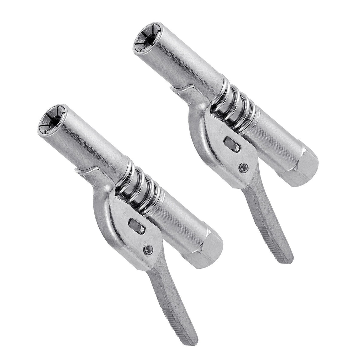 2X Grease Gun Coupler for Quick Release Lock Oil Injection Nozzles