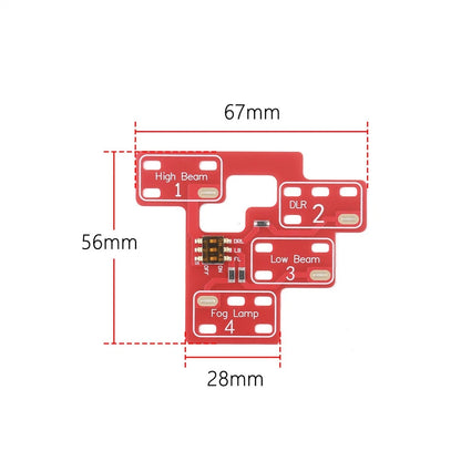 DRL Fog Light Circuit Board For Avalanche Silverado Sierra 6 or 8 High Beam Mode