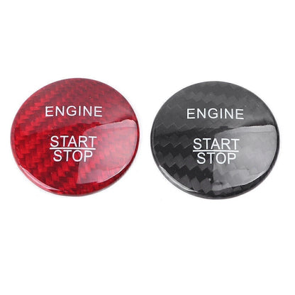Carbon Fiber Start Engine Button Switch Sticker for Mercedes Benz E Class (2010–2016)