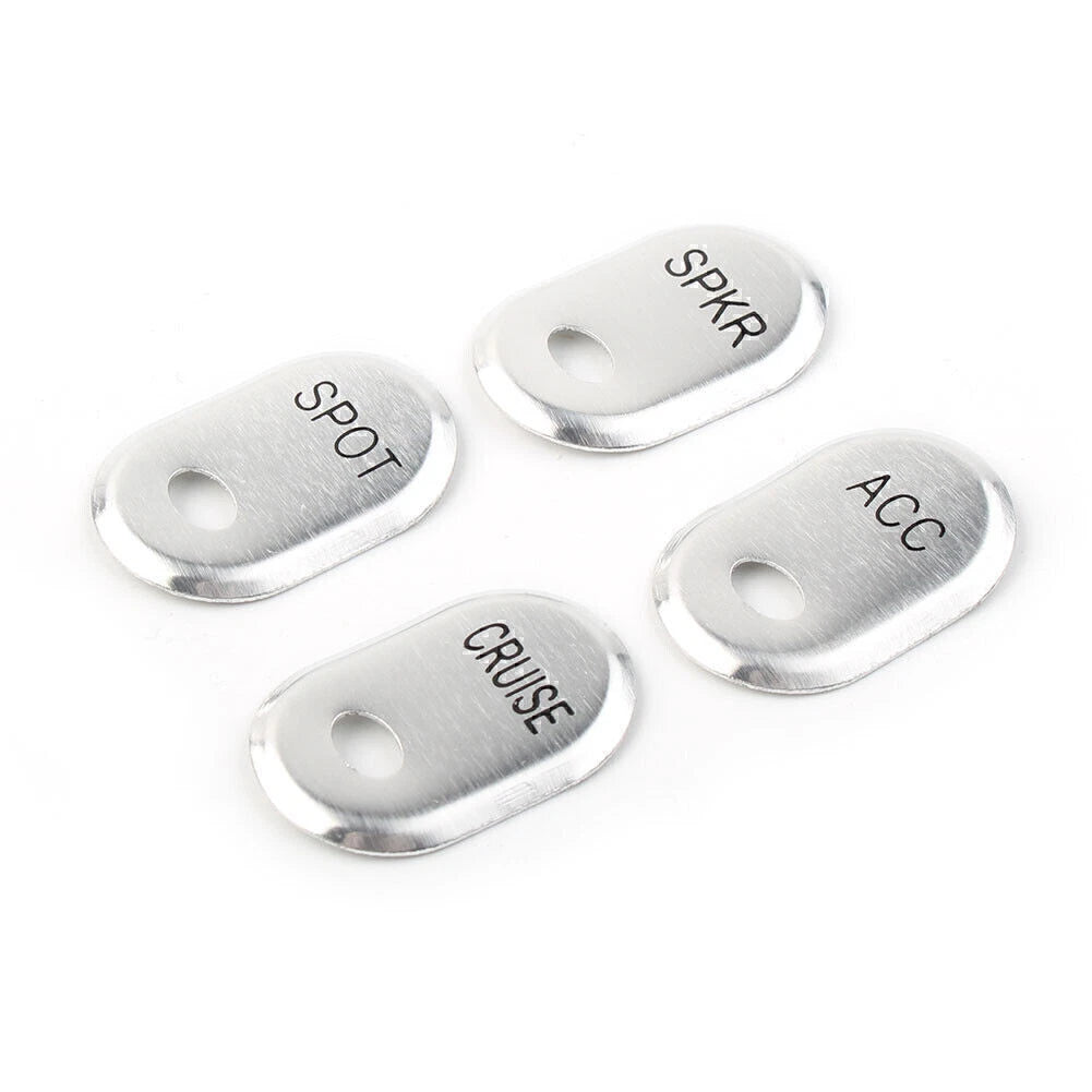 Chrome Brushed Panel Switch Covers for Harley Touring Electra Glide Road Glide (2014–2023)