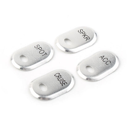 Chrome Brushed Panel Switch Covers for Harley Touring Electra Glide Road Glide (2014–2023)