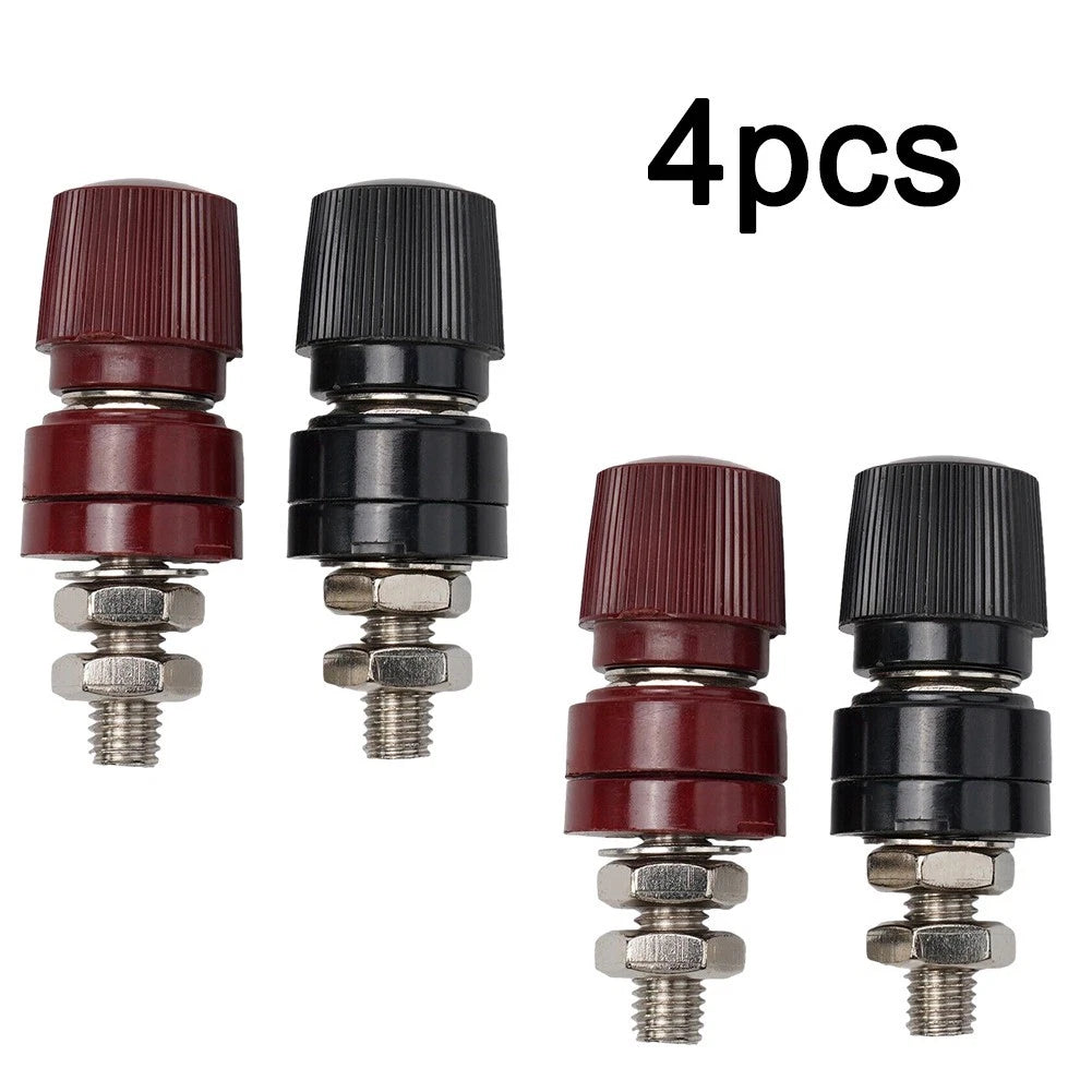 Set of 4 Brass Stud Power Post Connectors for