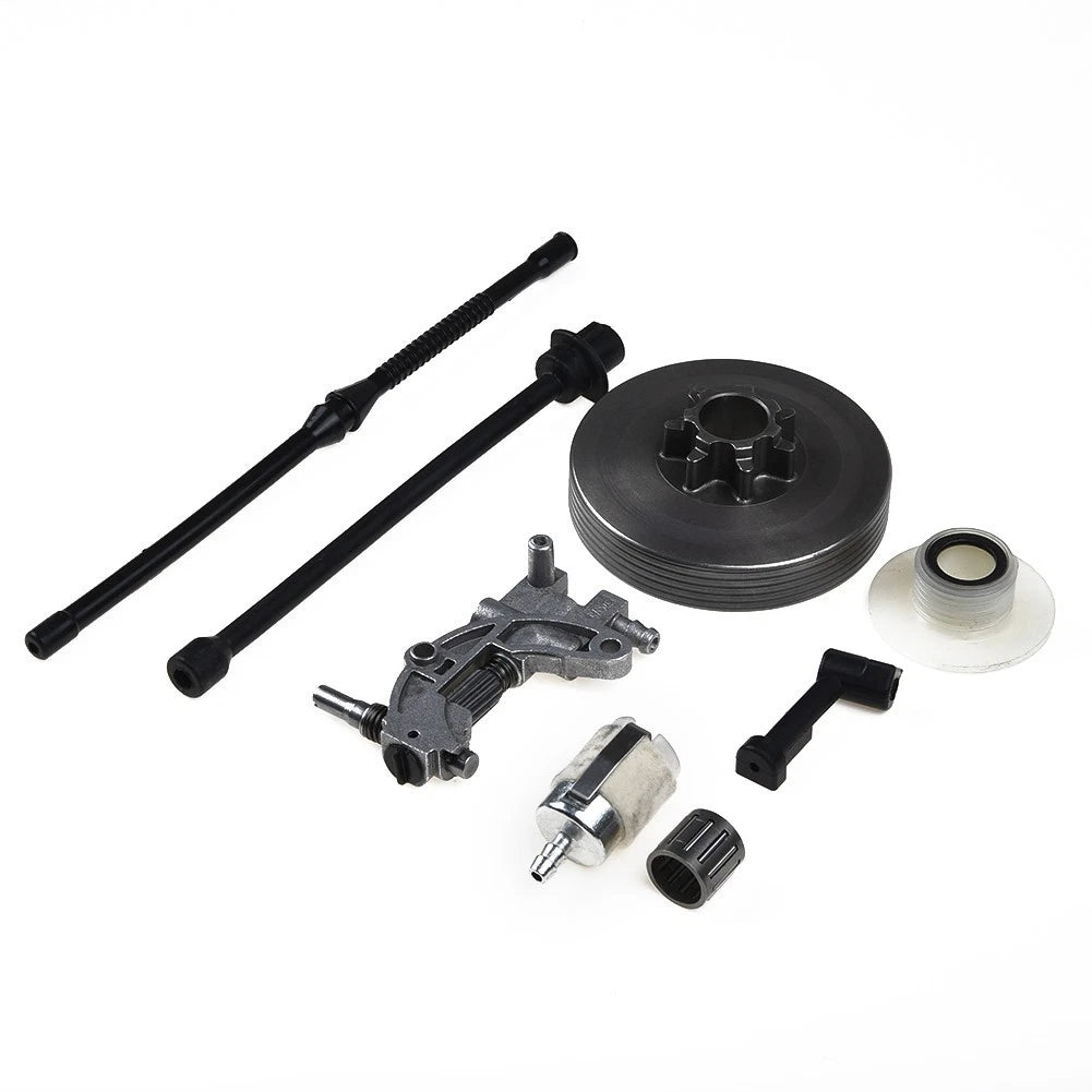 Fuel Line Filter & Clutch Drum for Chinese Chainsaw 45cc 52cc 58cc 4500 5200