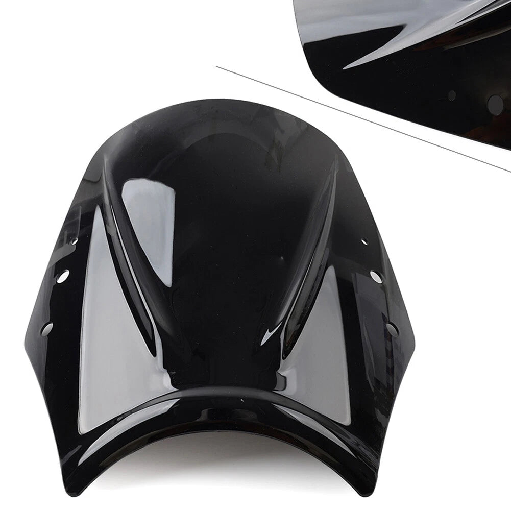Universal Motorcycle Windshield Wind Screen Deflector Black