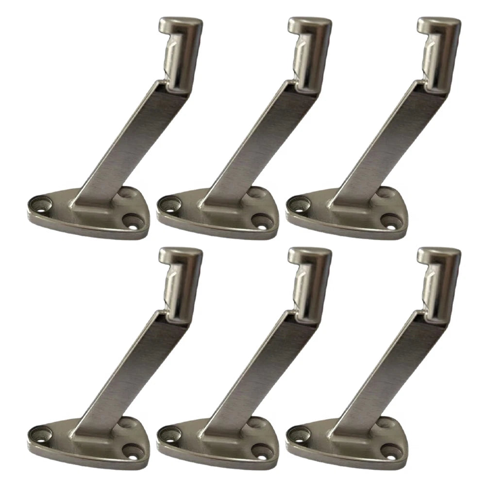 Pre-drilled Handrail Brackets for Home Staircases - Rust-resistant Finish