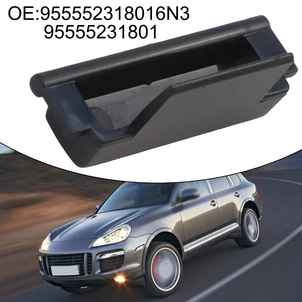 Black ABS Glasses Case Switch Button for Porsche Cayenne (2003–2010) OEM