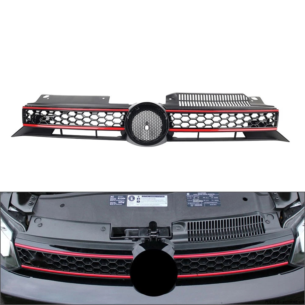 Front Upper Honeycomb Grille for VW Golf Jetta SportWagen (2010–2014)