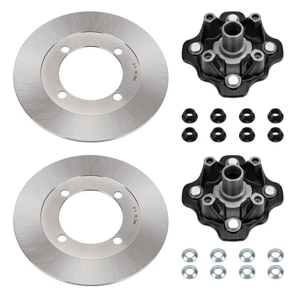 2 Front Wheel Hub & Brake Disc Rotor for Suzuki Vinson 500 (2002–2003)
